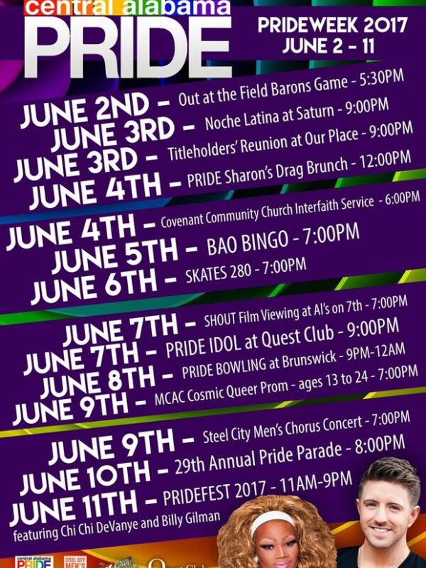 Central Alabama Pride flyer