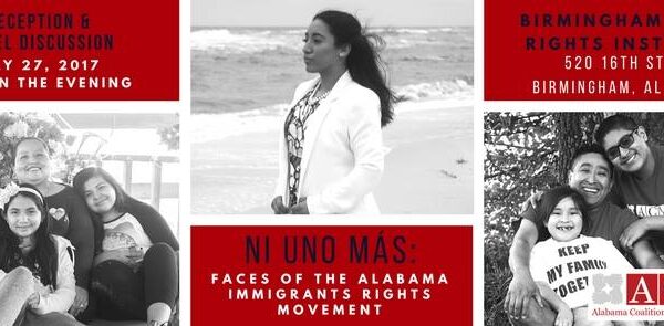 Faces of the Alabama Immigrants' Rights Movement flyer