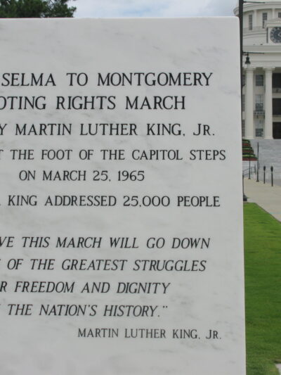 Selma to Montgomery Voting Rights March monument