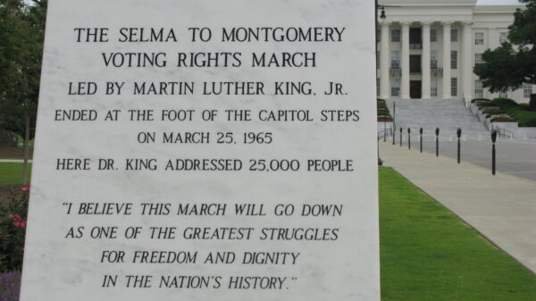 Selma to Montgomery Voting Rights March monument