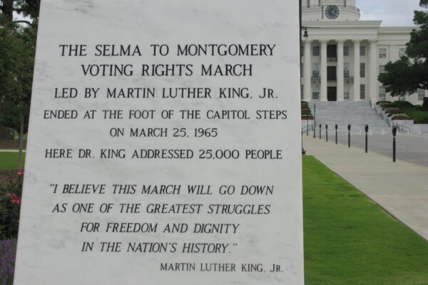 Selma to Montgomery Voting Rights March monument