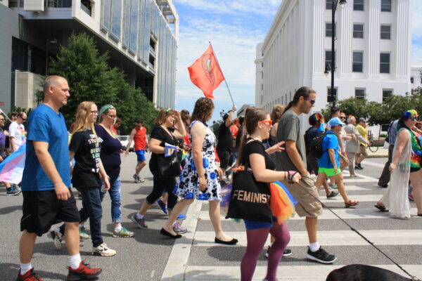 people marching for pride LGBT rights