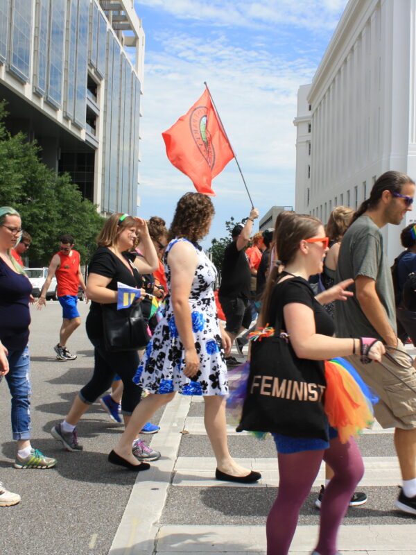 people marching for pride LGBT rights