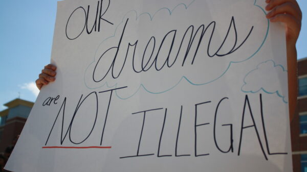 Our dreams are not illegal sign