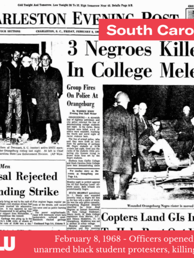 Charleston newspaper front page