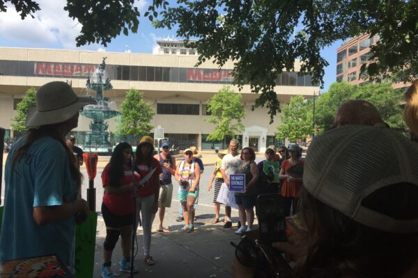 speakers at the rally