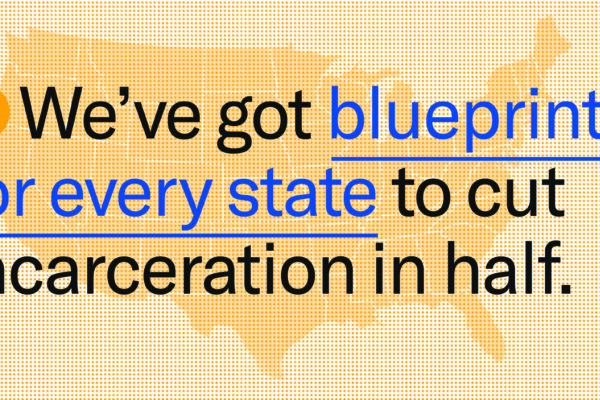 we've got blueprints for every state to cut incarceration in half