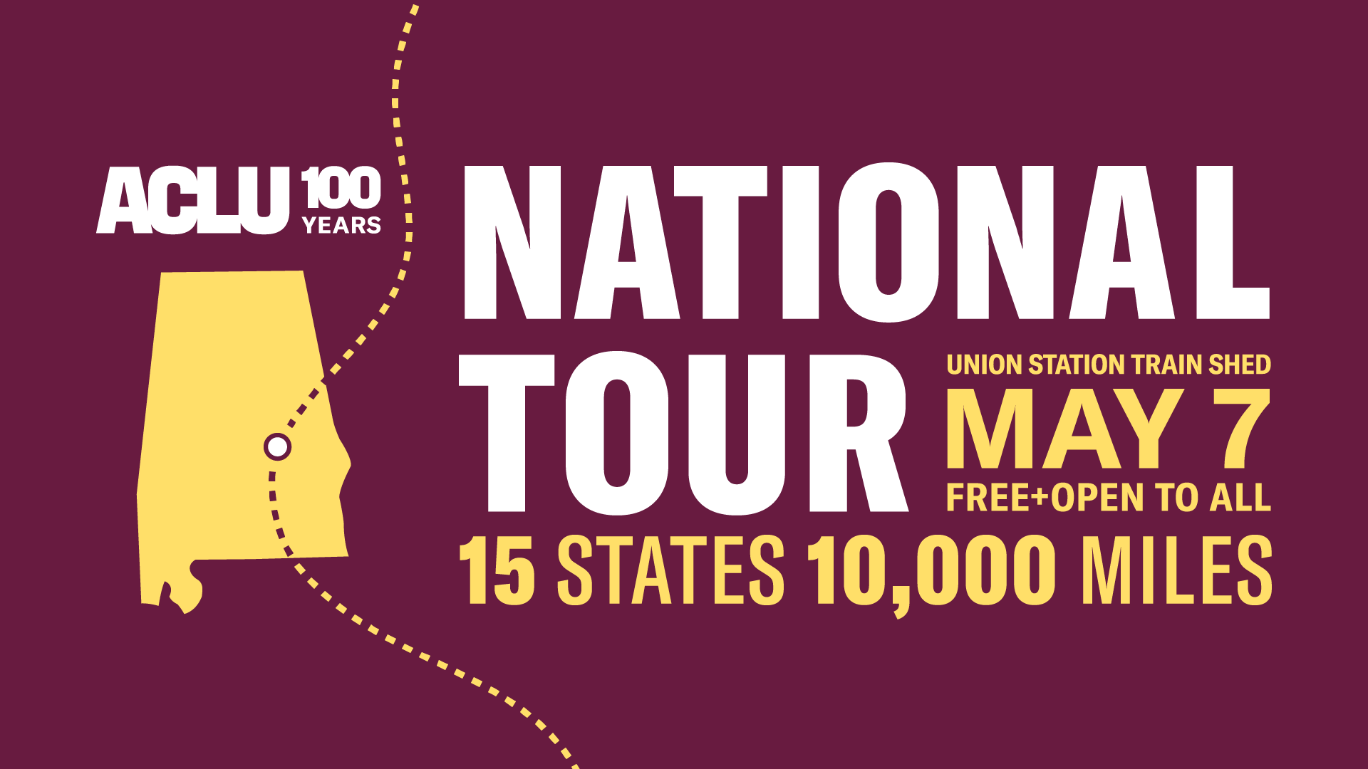 national tour alabama graphic
