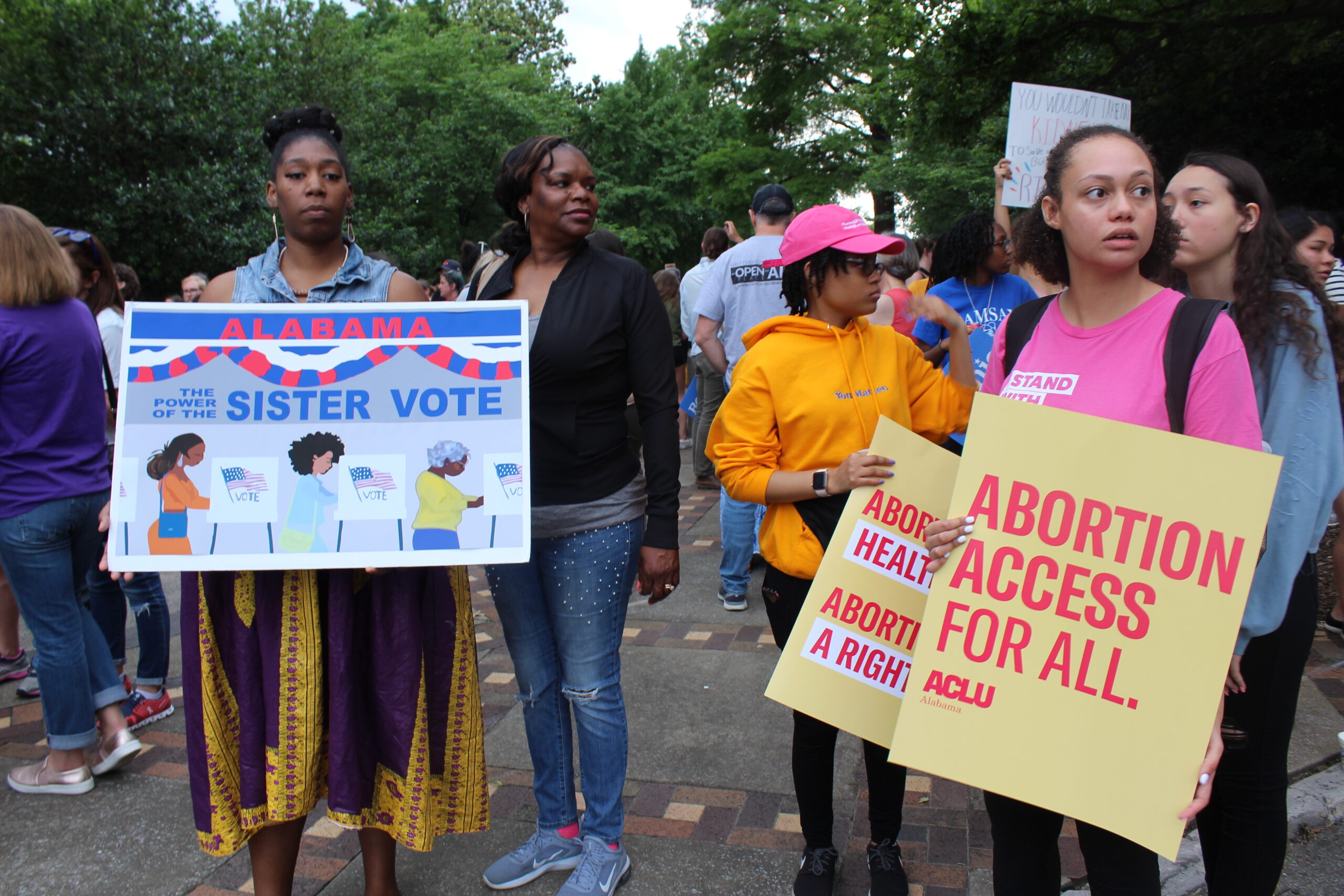 opposing the abortion ban legislation