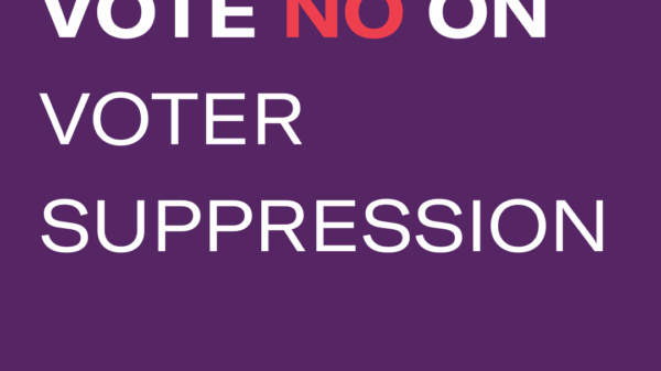 vote no on voter suppression