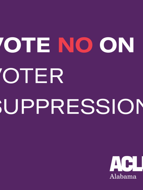 vote no on voter suppression