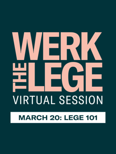 Werk The Lege Virtual Session - March 20: Lege 101