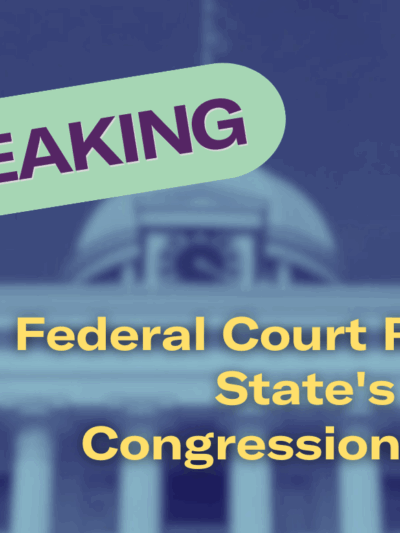 Federal Court Rejects State's Latest Congressional Map