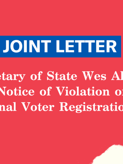 SOS Violation of NVRA Letter