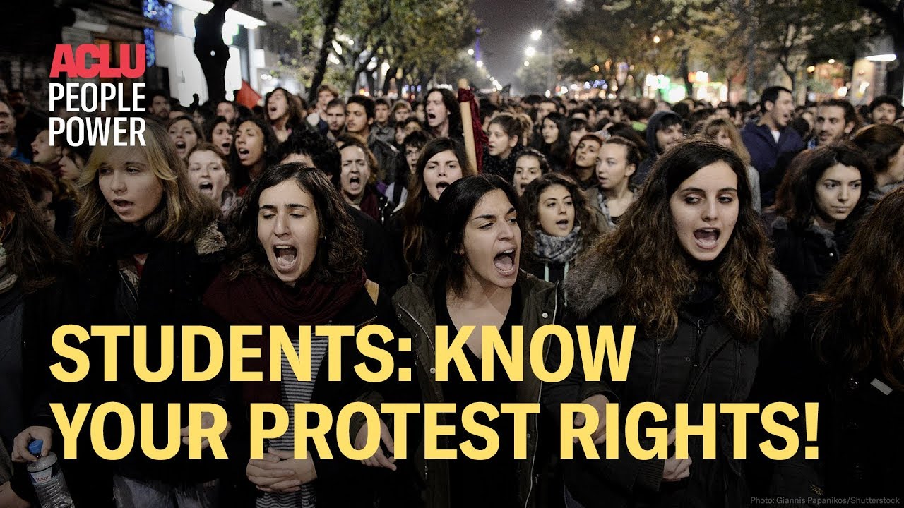 Students! Know Your Protest Rights (with the ACLU)