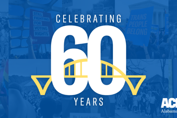 the number 60 with the Edmund pets bridge woven through the center