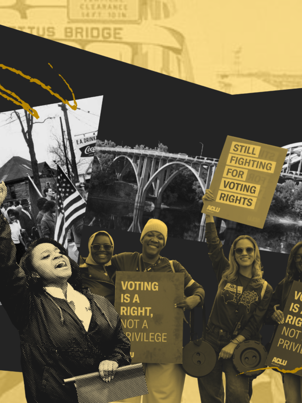 collage of selma marchers