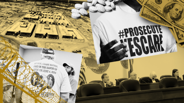Prison oversight committee meeting collage