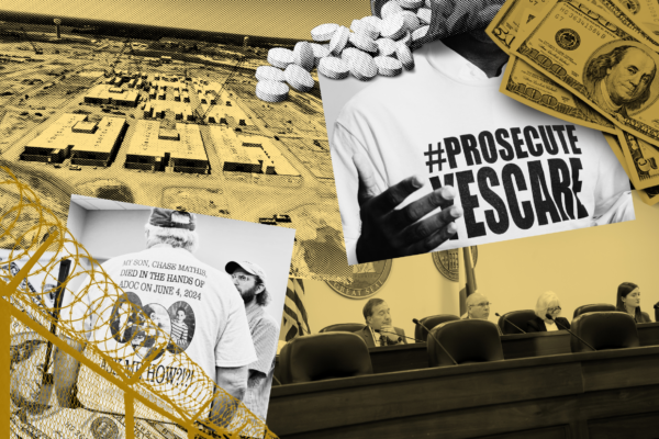 Prison oversight committee meeting collage