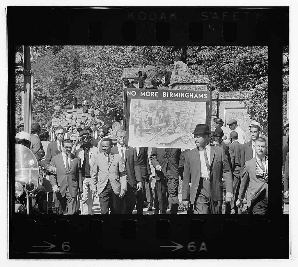 Congress of Racial Equality march in memory of Birmingham bombing victims