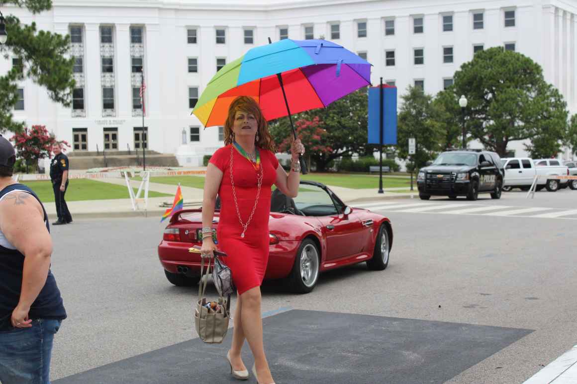 emcee with umbrella