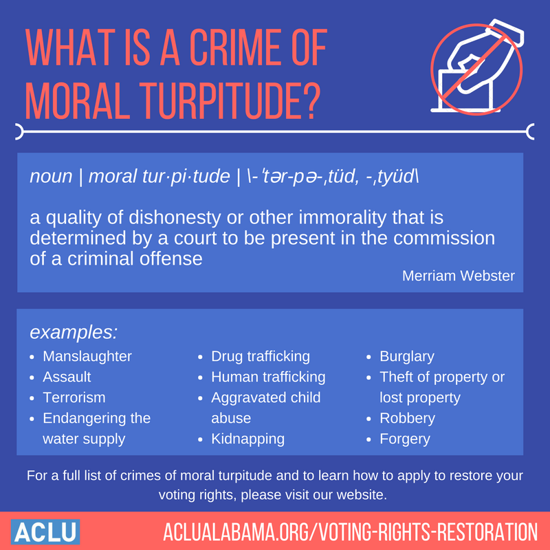 What is a crime of moral turpitude?