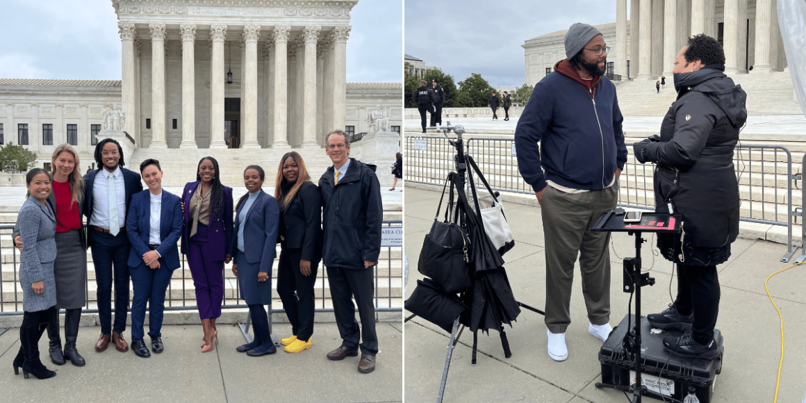 Photos of the ACLU of Alabama's trip to D.C. for oral arguments for Milligan v. Merrill