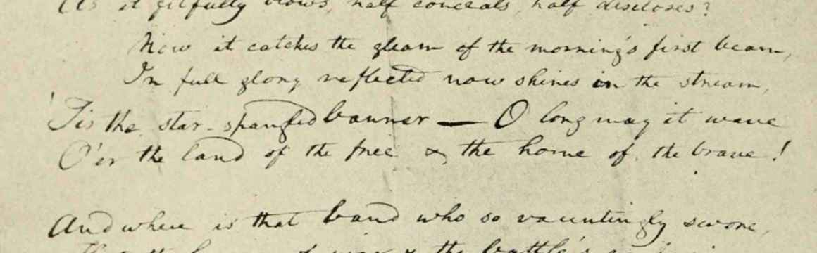 original manuscript of anthem