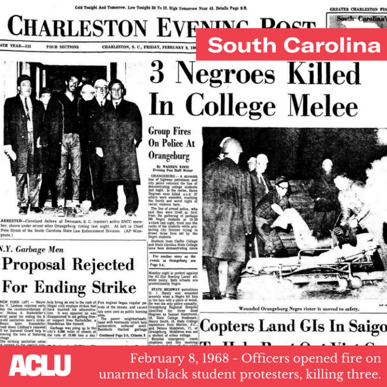 Charleston newspaper front page