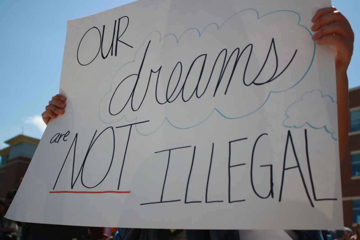 Our dreams are not illegal sign