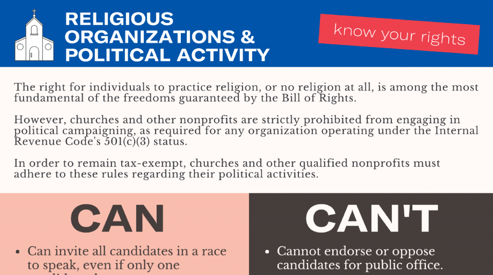 In Order To Remain Tax Exempt Churches And Other Qualified Nonprofits Must Adhere To These Rules Regarding Their Political Activities In Order To Remain Tax Exempt Churches And Other Qualified Nonprofits Must Adhere To These Rules Regarding Their Political Activities