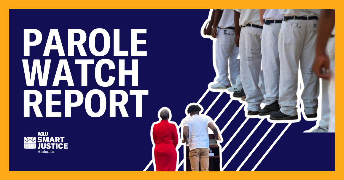 Parole Watch Report Against Blue Background