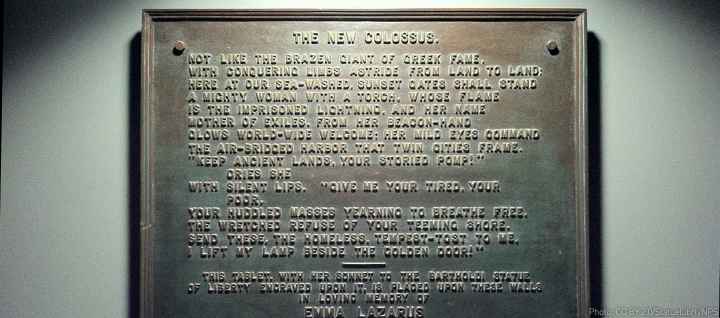 New Colossus plaque