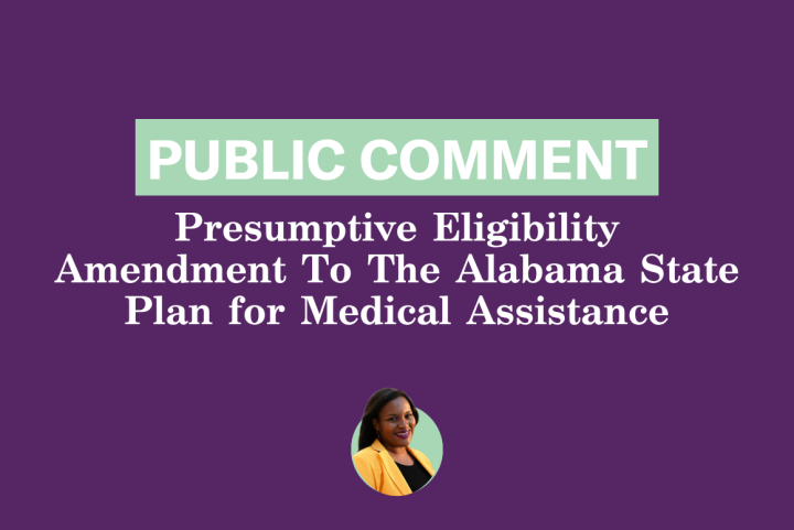 Presumptive Eligibility Public Comment