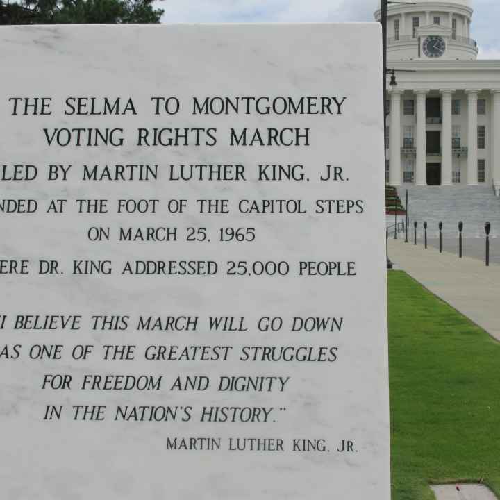 Selma to Montgomery Voting Rights March monument