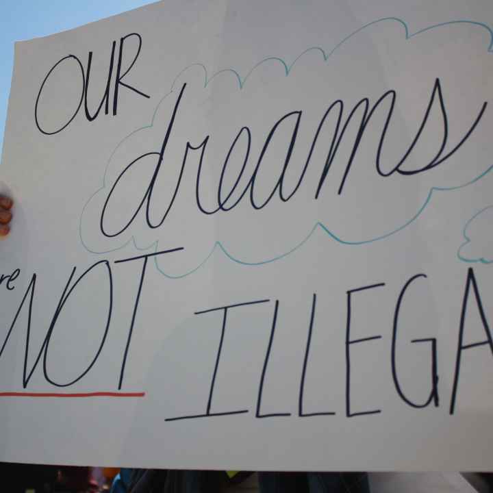 Our dreams are not illegal sign