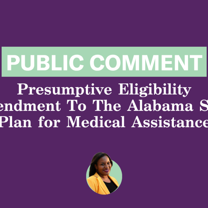 Presumptive Eligibility Public Comment